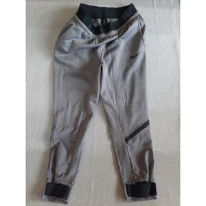 Nike Dri Fit Women Large Performance Active Stretch Waistband Jogger Pants‎ Gray